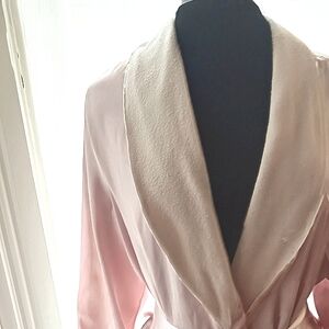 2 - Vintage Gilligan & O'Malley pink satin  Robe Size s